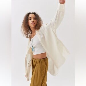 Urban Outfitters Lucy Textured Button-Down Shirt